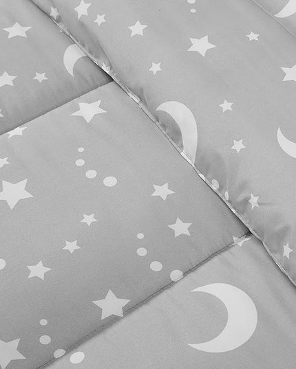Utopia Bedding All Season Moon Star Comforter Set with 2 Pillow Cases, 3 Piece Soft Brushed Microfiber Kids Bedding Set for Boys/Girls, Machine Washable (Twin) - LeafyLoom