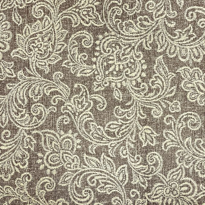 HomePop Classic Parsons Dining Chairs, Pack of 2, Brown Jacobean Print - LeafyLoom
