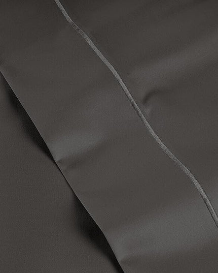 LANE LINEN 1000 Thread Count Striped Sheets Set - 100% Egyptian Cotton Bed Sheets, 4 Piece Cotton Sheets for King Size Bed, Hotel Bedding Sheets & Pillowcases, Fits Upto 17" Mattress - Black - LeafyLoom