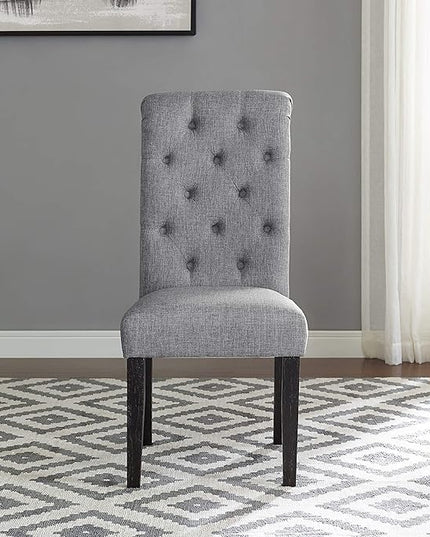 Roundhill Furniture Leviton Urban Style Counter Height Dining Set: Table and 6 Chairs, Grey - LeafyLoom