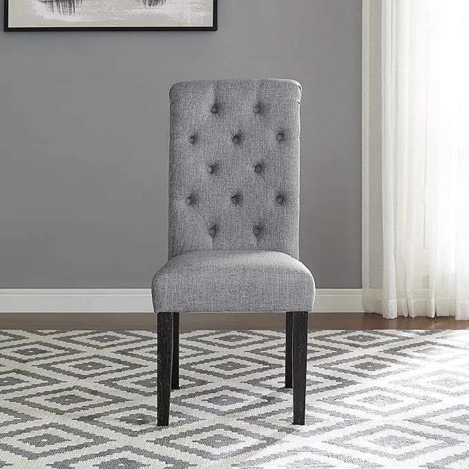 Roundhill Furniture Leviton Urban Style Counter Height Dining Set: Table and 6 Chairs, Grey - LeafyLoom