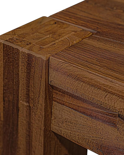 East West Furniture CN6-0N-T Celina Modern Kitchen Table - Rectangle Rustic Wood Dining Table , 36x60 Inch, Walnut - LeafyLoom