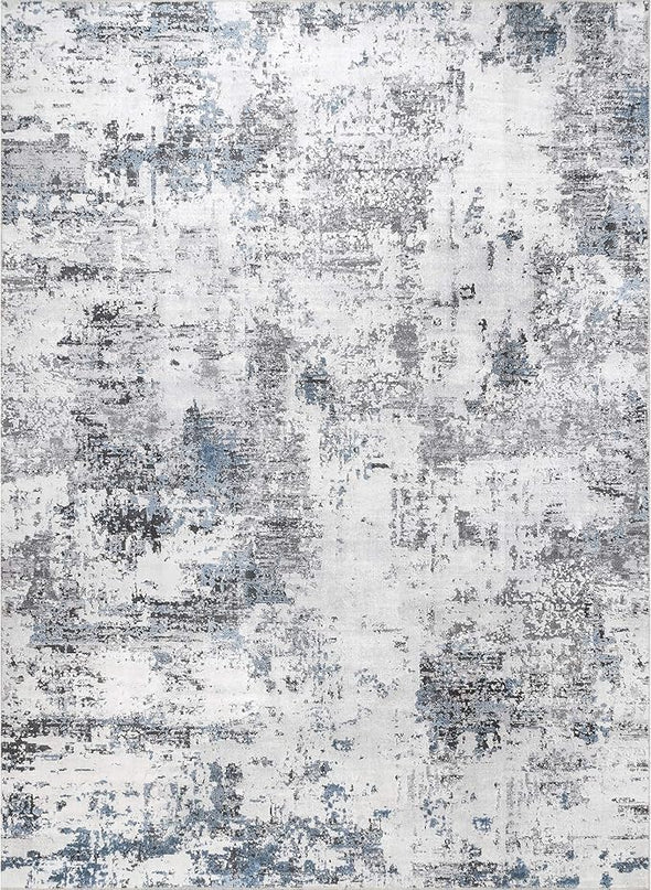 nuLOOM Dali Abstract Machine Washable Area Rug, 5x8, Grey - LeafyLoom