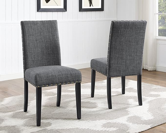 NicBex Haerin-SD-00138-LWJ Dining Chairs, 24.8"x18.3"x38", Gray - LeafyLoom