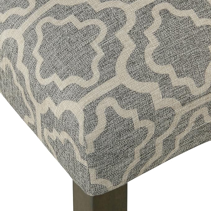 HomePop Parsons Classic Upholstered Accent Dining Chair, Pack of 2, Grey - LeafyLoom