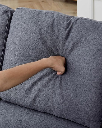 3 Seater Convertible Sectional Sofa with Reversible Chaise Lounge and Pull Out Sofabed, L Shaped Corner Couches with Storage , Comfy Linen Upholstered Sofa&Couches for Living Room Furniture Sets - LeafyLoom