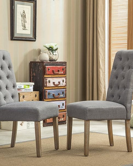 NicBex Haerin-SD-00142-LWJ Dining Chairs, 26"x18"x39.2", Gray - LeafyLoom