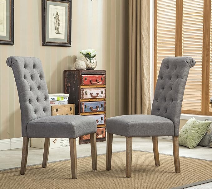 NicBex Haerin-SD-00142-LWJ Dining Chairs, 26"x18"x39.2", Gray - LeafyLoom