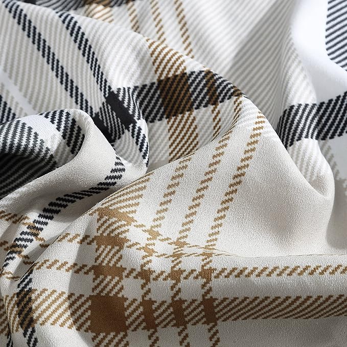 Eddie Bauer - Queen Comforter Set, Plaid Reversible Bedding, Stylish & Warm Home Decor (Normandy Grey, Queen),Grey/White/Beige - LeafyLoom