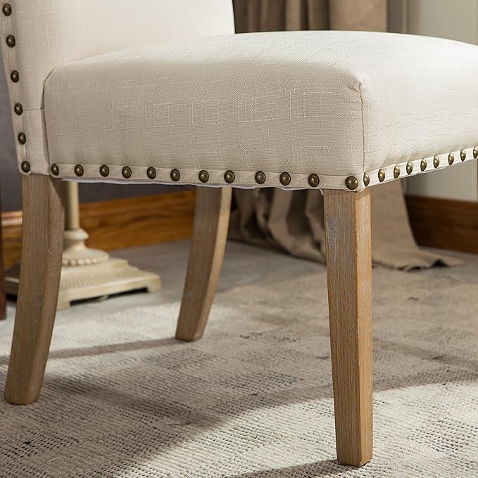 NicBex Haerin-SD-00154-LWJ Dining Chairs, 25"x20"x41", Beige - LeafyLoom