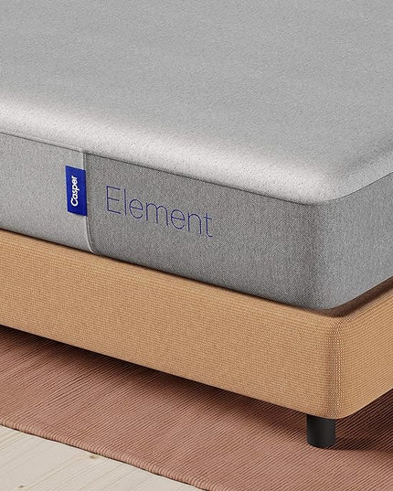 Casper Sleep Element Queen Mattress + Essential 2 Pack Pillows - Memory Foam Cooling, CertiPUR-US, 10 Year Warranty - LeafyLoom