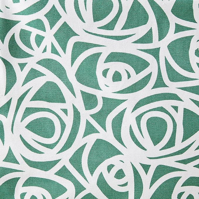 Posh Creations Bean Bag Chair for Kids, Teens, and Adults Includes Removable and Machine Washable Cover, 38in - Large, Canvas Roses Mint - LeafyLoom
