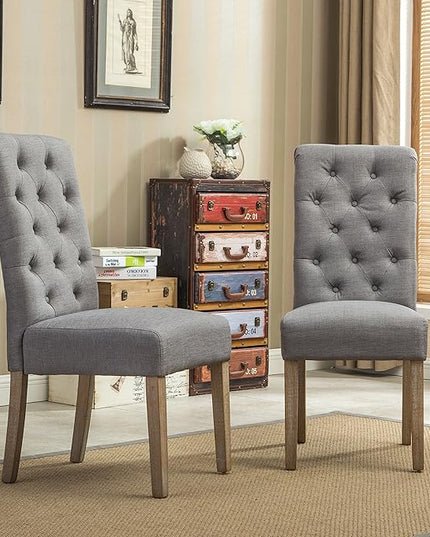 NicBex Haerin-SD-00142-LWJ Dining Chairs, 26"x18"x39.2", Gray - LeafyLoom
