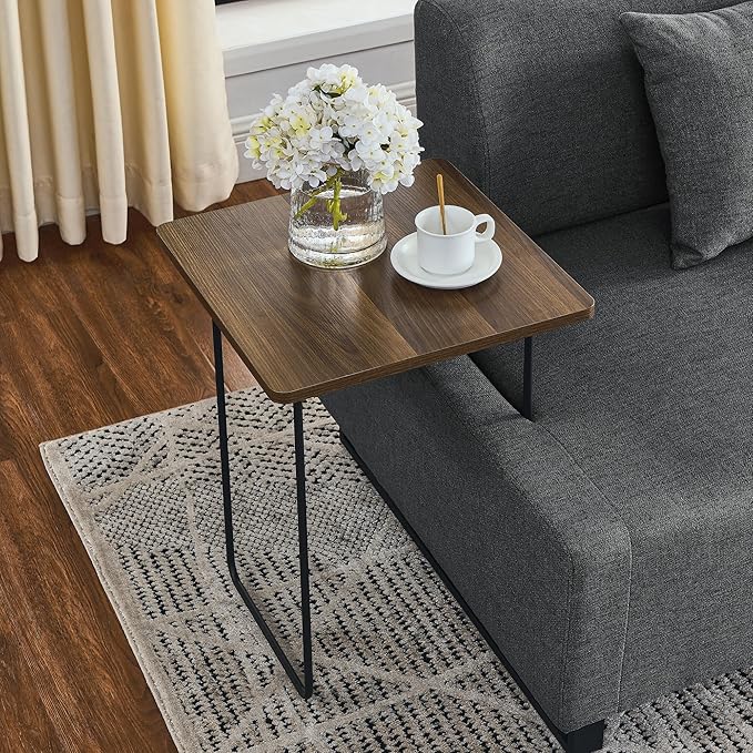 Morden Linen Upholstered 3 Seat Sofa Couch with Two End Tables and 2 Pillows, Free Transformation Removable Back and Armrests for Living Room, 86.25", Grey-395 - LeafyLoom