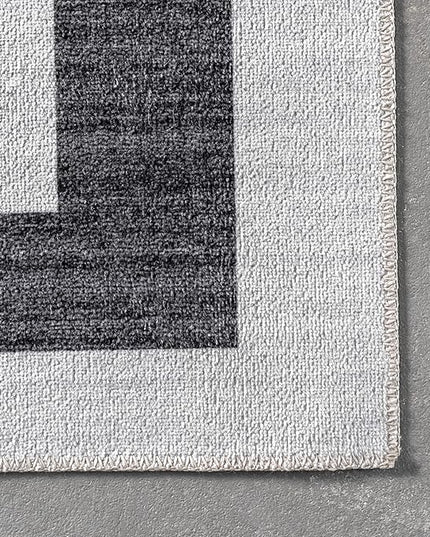 nuLOOM Sharri Modern Striped Machine Washable Ultra Thin Area Rug, 4' x 6', Grey - LeafyLoom
