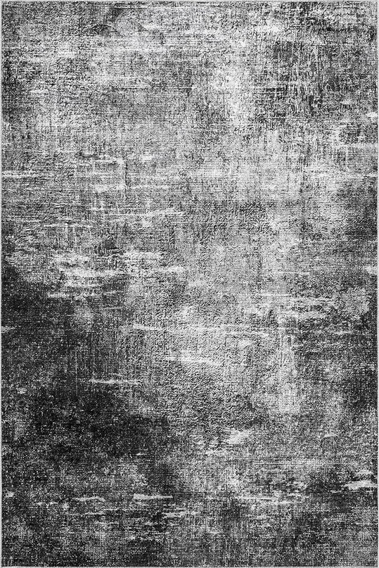 nuLOOM Corinna Modern Abstract Machine Washable Ultra Thin Area Rug, 8' x 10', Charcoal - LeafyLoom