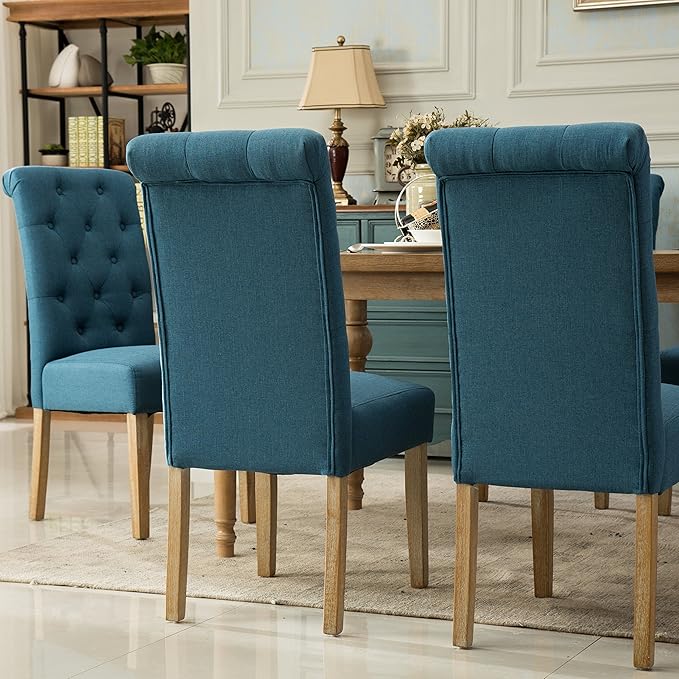 NicBex Haerin-SD-00140-LWJ Dining Chairs, 26"x18"x39.2", Blue - LeafyLoom