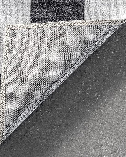 nuLOOM Sharri Modern Striped Machine Washable Ultra Thin Area Rug, 4' x 6', Grey - LeafyLoom