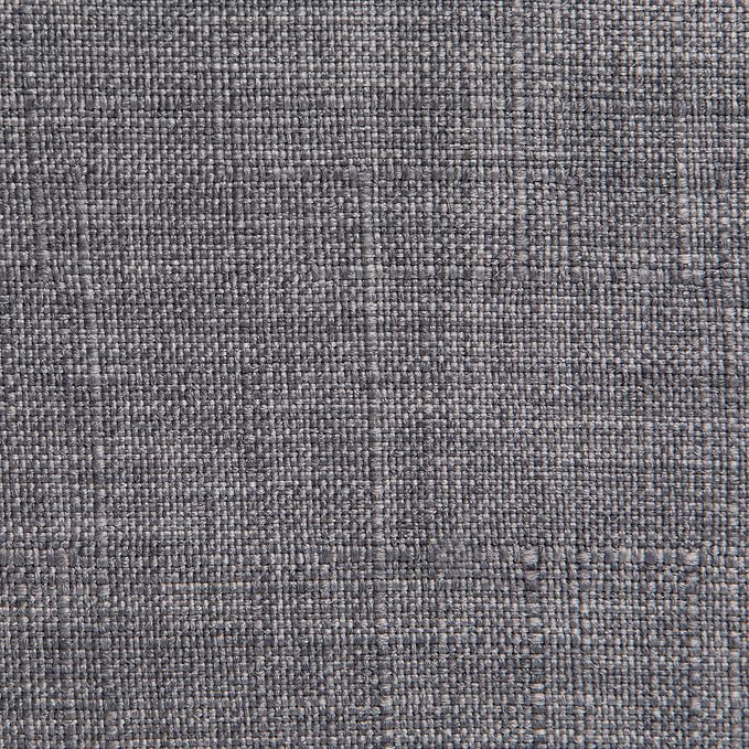 SIMPLIHOME Lowell 17 Inch Mid Century Modern Bentwood Dining Chair in Light Grey Linen Look Fabric, For the Dining Room - LeafyLoom