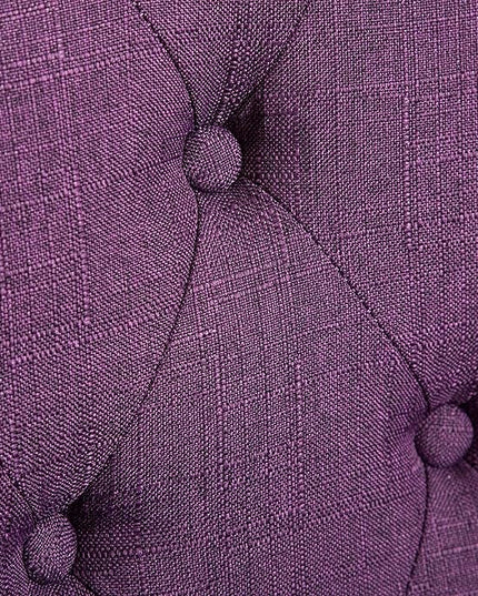 Roundhill Furniture Habit Solid Wood Tufted Parsons Purple Dining Chair, Set of 2 - LeafyLoom