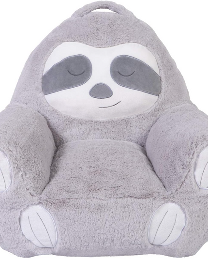 Trend Lab Sloth Toddler Chair Plush Character Kids Chair Comfy Furniture Pillow Chair for Boys and Girls, 21 x 19 x 19 inches TrendLab